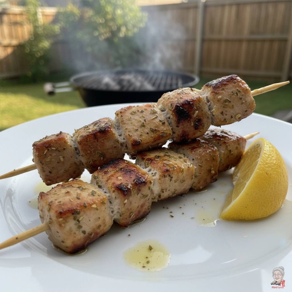 Hellas Souvlakispieße — Kohlegrill