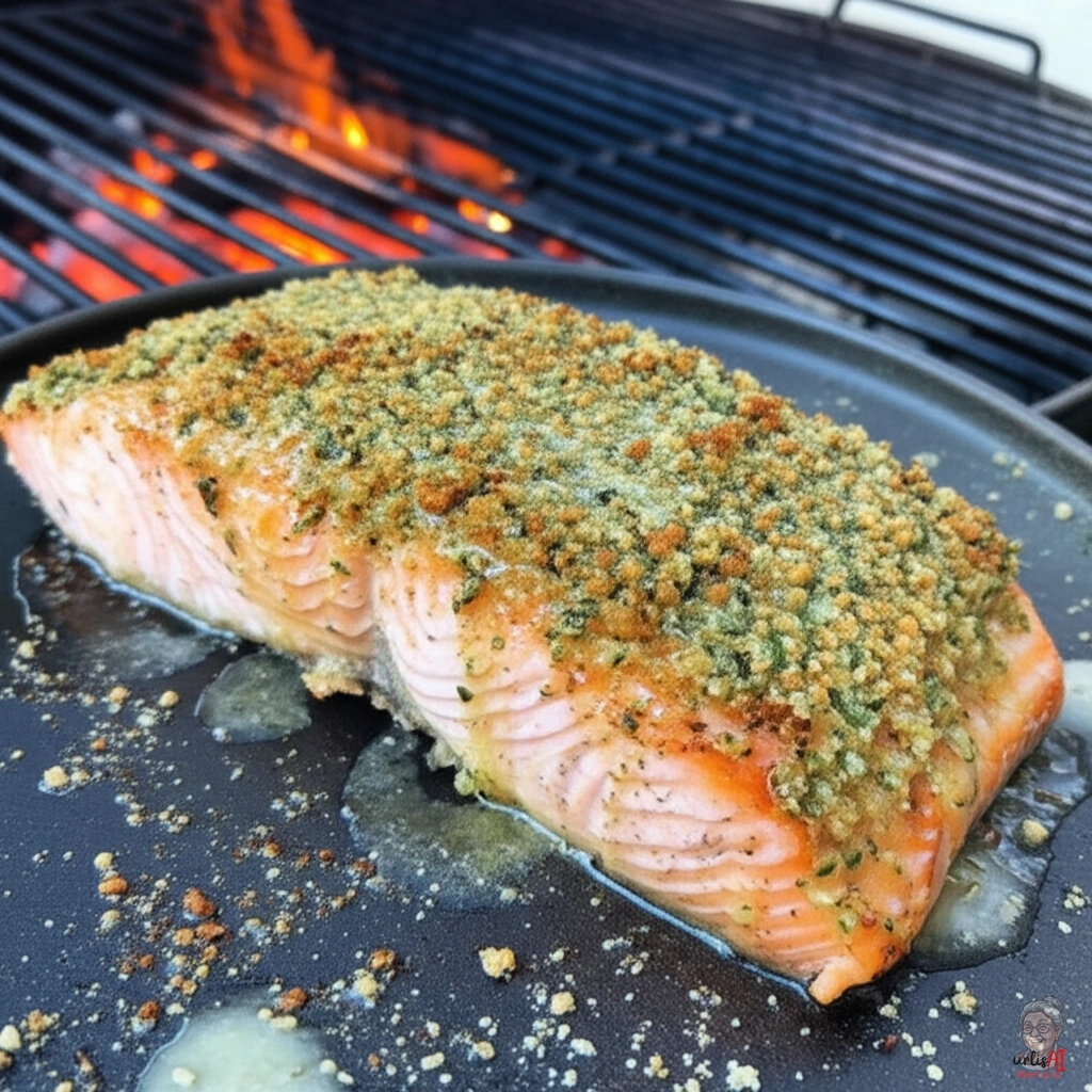 Herb Crusted Lachs — Kohlegrill