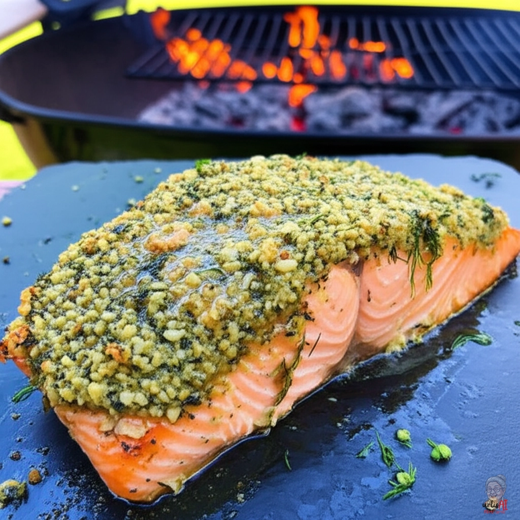 Herb Crusted Lachs — Kohlegrill
