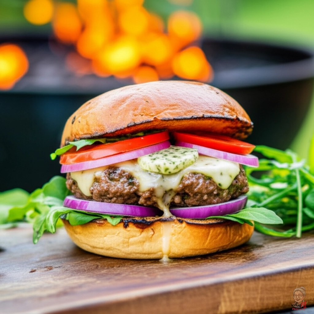 Herbed Flame Burger — Kohlegrill