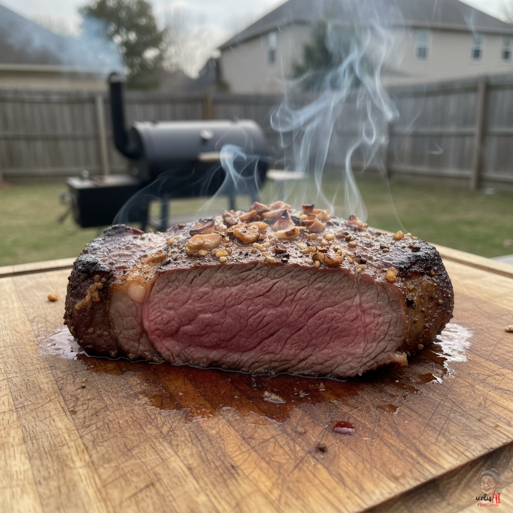 Hickory Rauchkalbssteak — Smoker