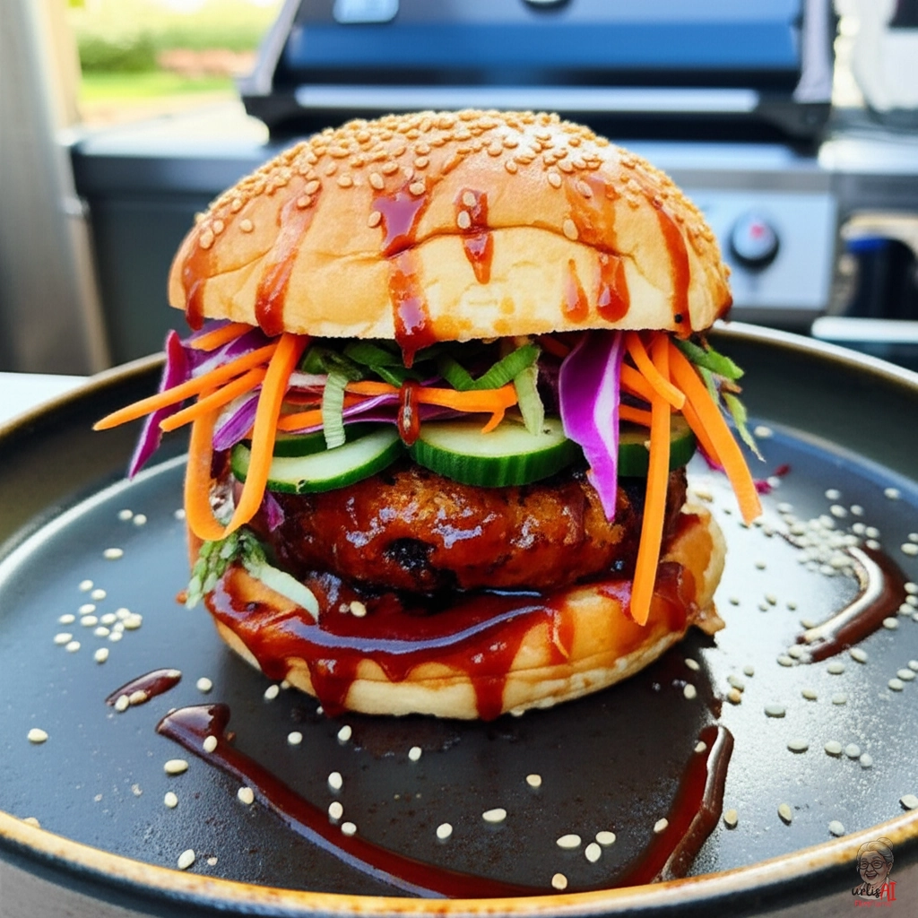 Hoisin Style Burger — Gasgrill