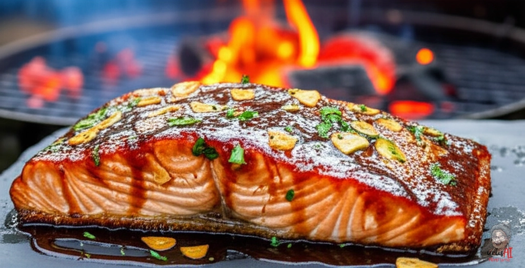 Holzkohle Salmon — Kohlegrill
