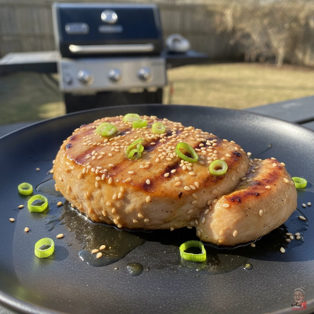 Honey Sesame Putensteaks — Gasgrill