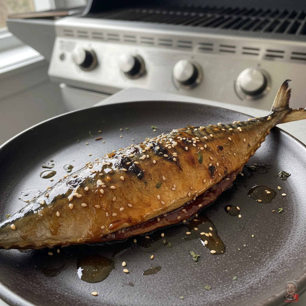 Honigglanz Grillmakrele — Gasgrill