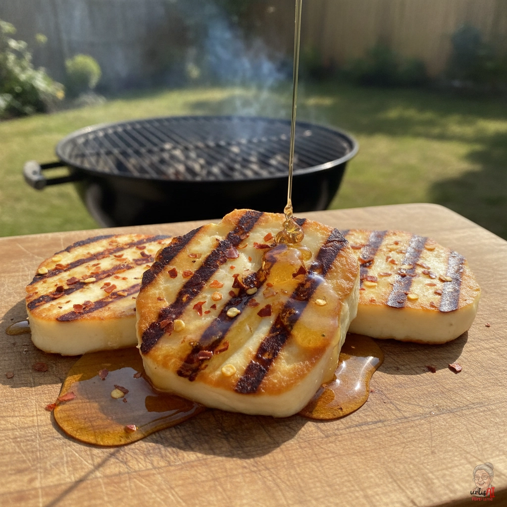 Hot Honey Halloumi — Kohlegrill