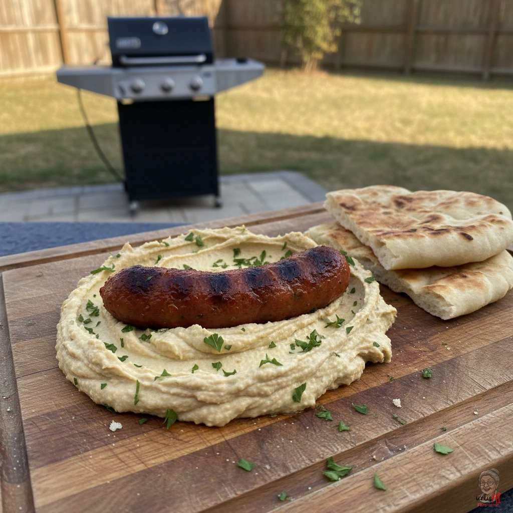 Hummus Heaven Merguez — Gasgrill
