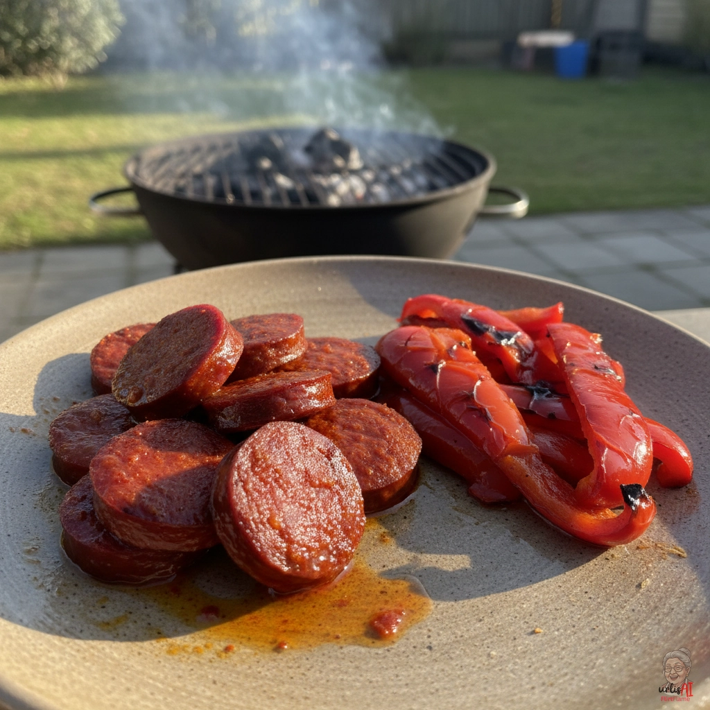 Iberische Chorizoglut — Kohlegrill