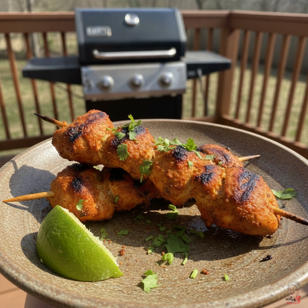 Indian Chicken Skewer — Gasgrill