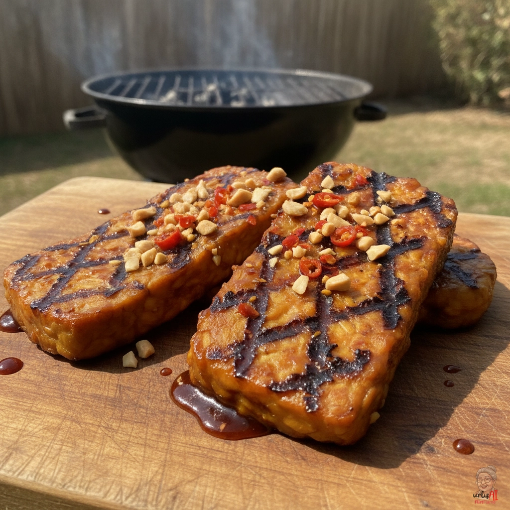 Indonesian Soja Tempeh — Kohlegrill