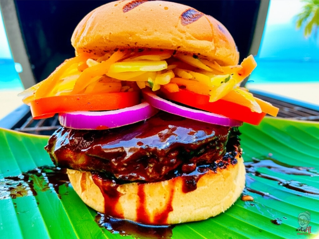 Island Grill Burger — Kohlegrill