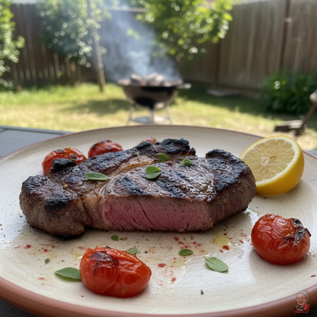 Istanbul Tomatenkalbssteaks — Kohlegrill