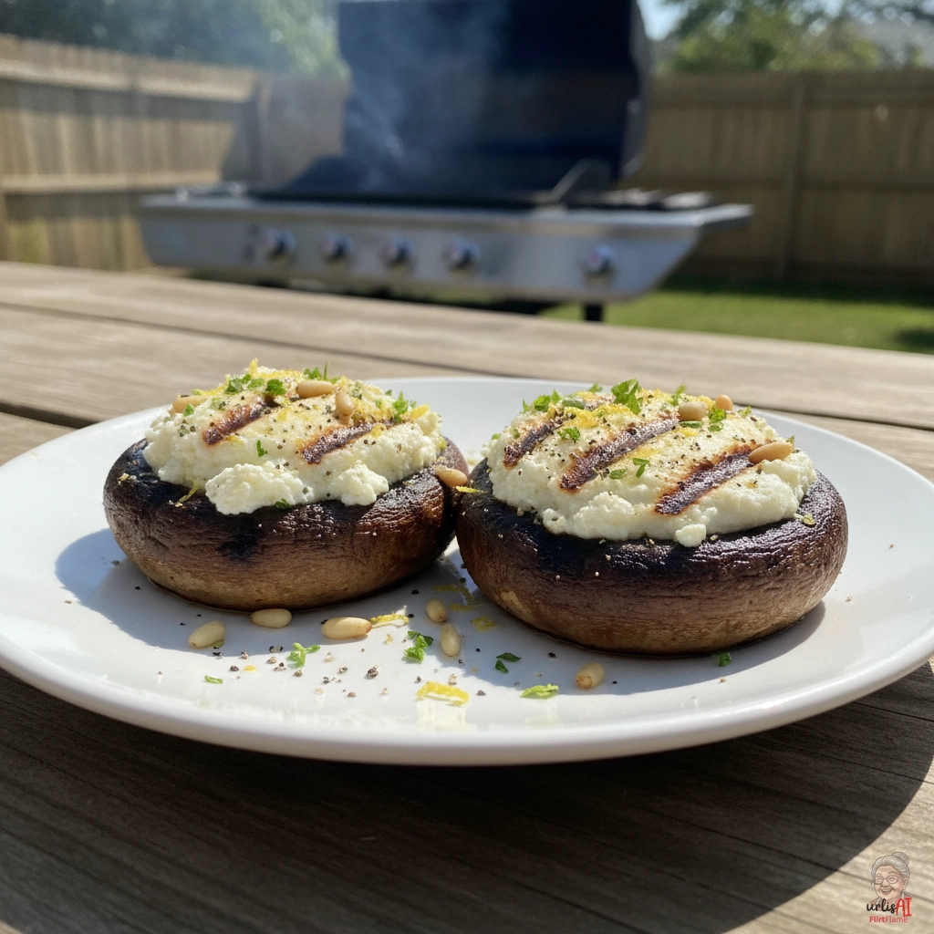 Italian Ricotta Portobello — Gasgrill