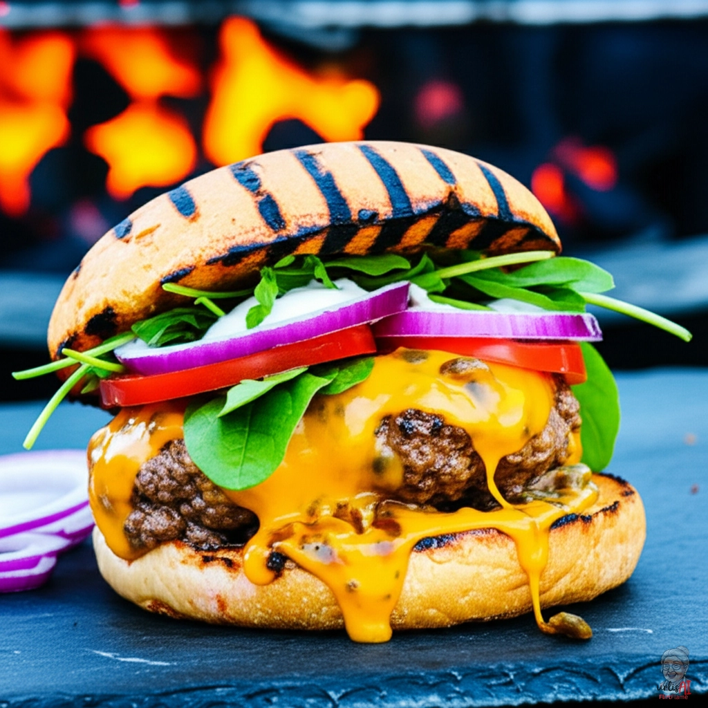 Jack Fire Burger — Kohlegrill
