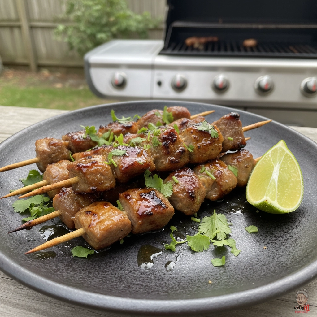 Jakarta Satéspieße — Gasgrill