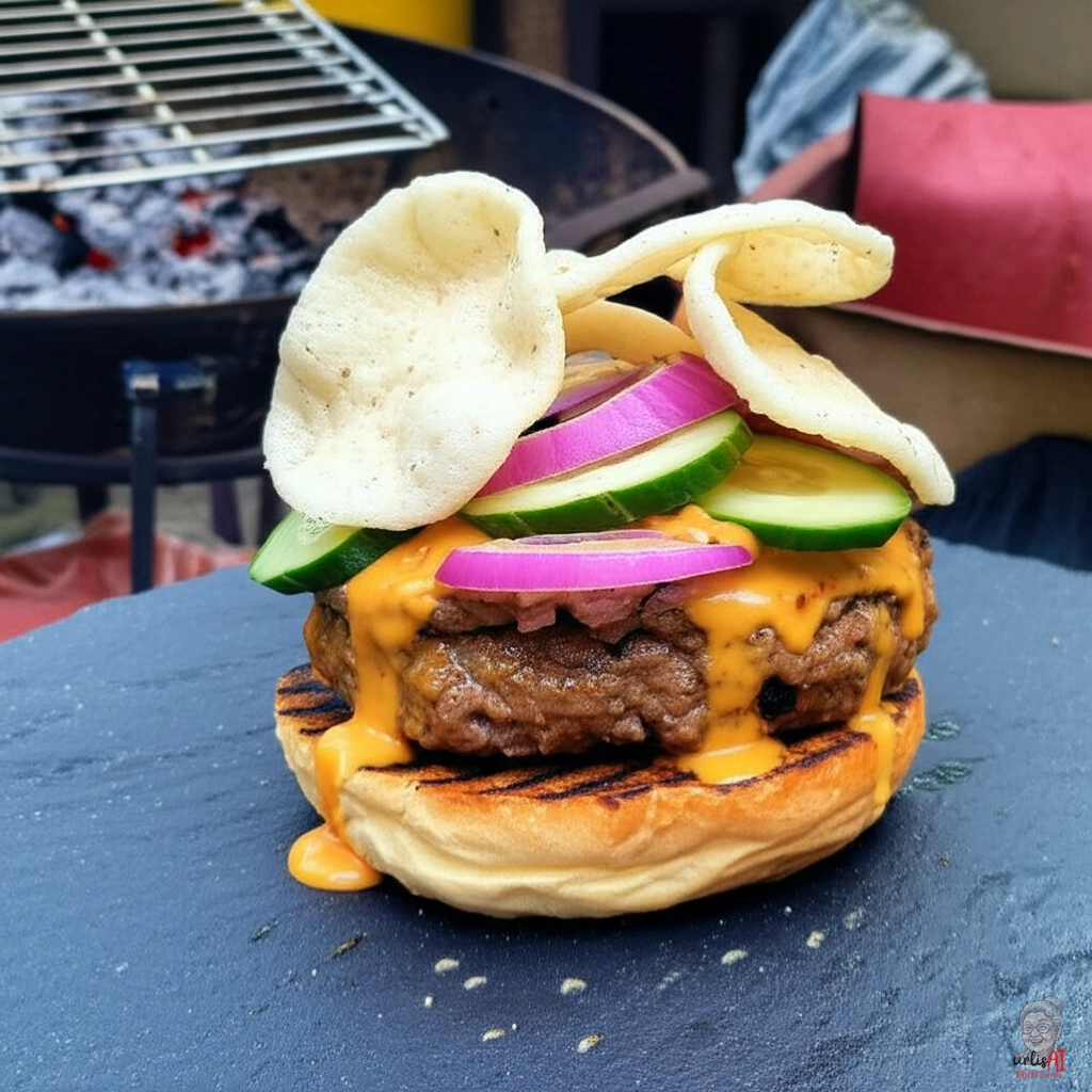 Java Fire Burger — Kohlegrill