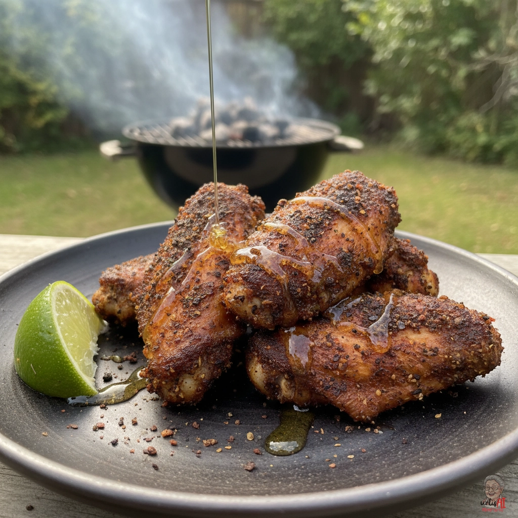 Jerk Charcoal Wings — Kohlegrill