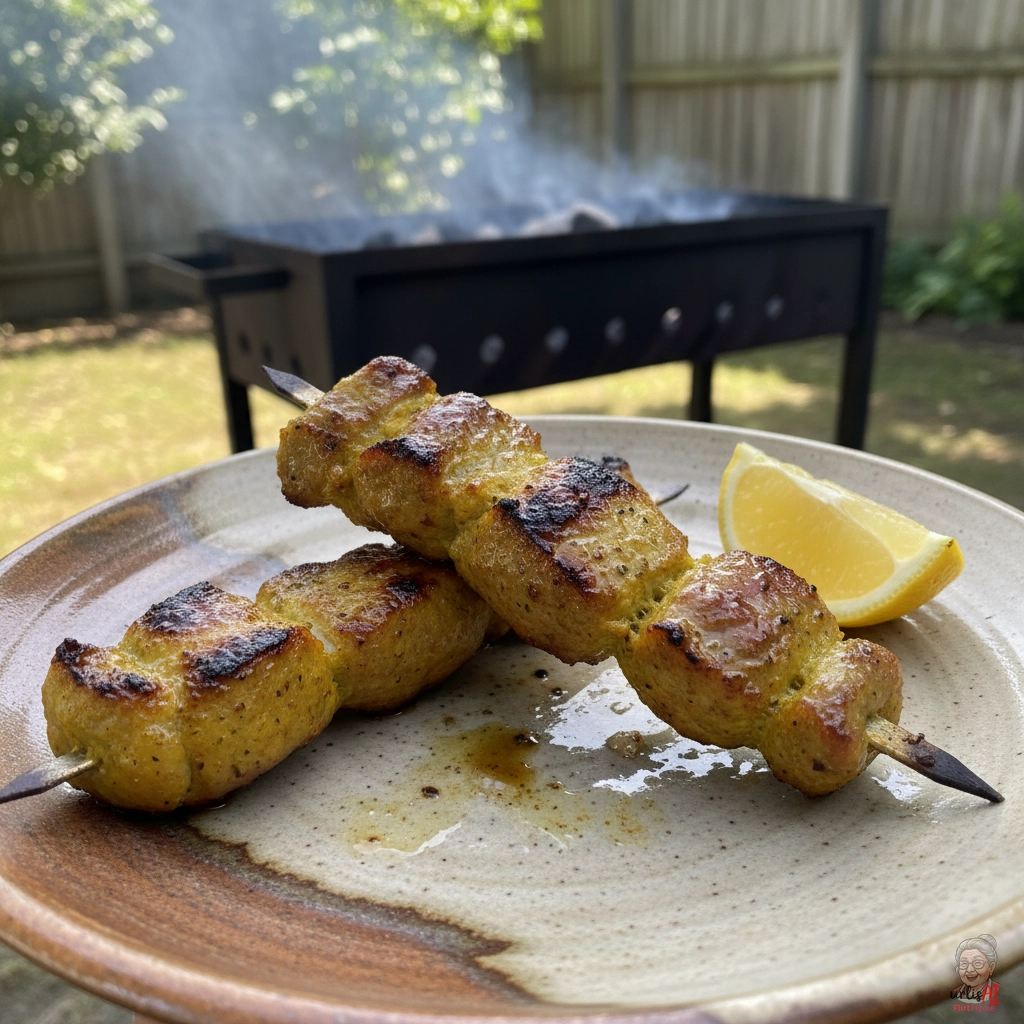 Kabul Safranspieße — Kohlegrill