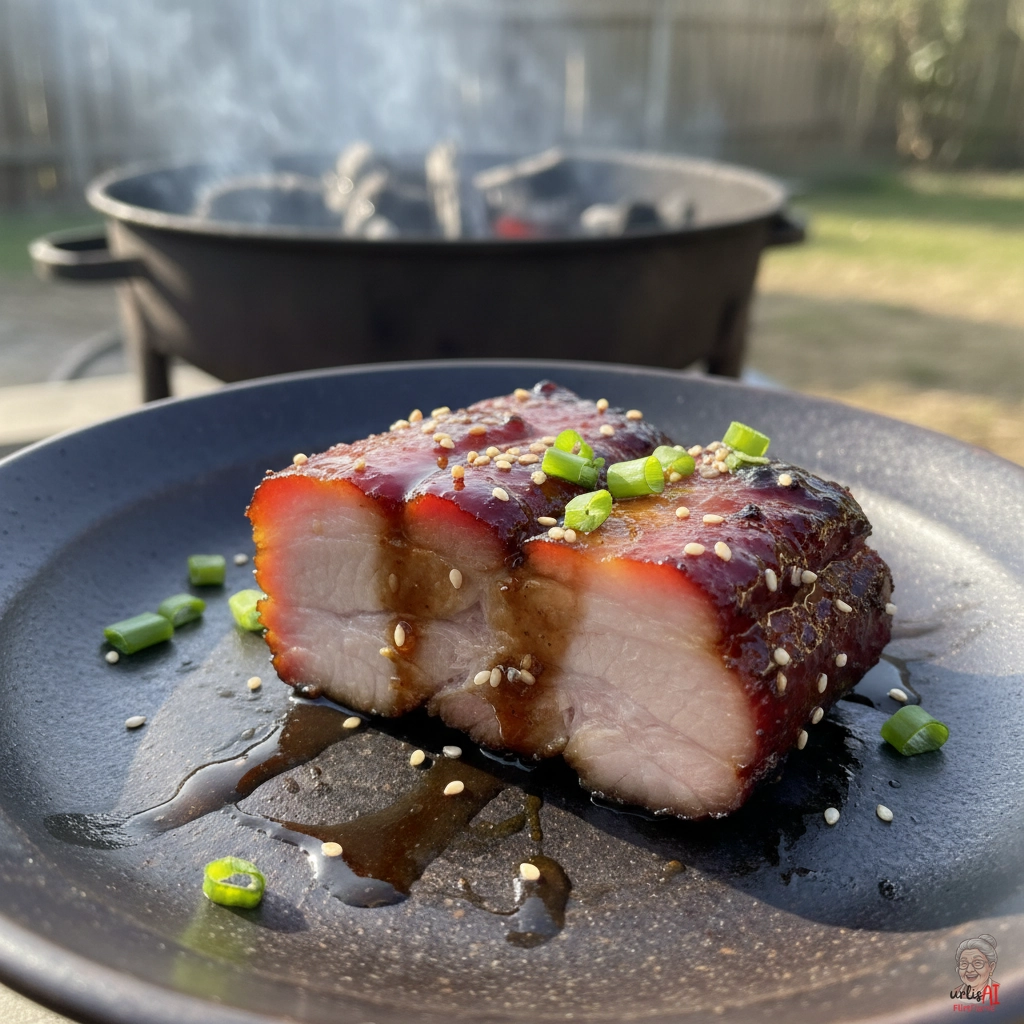 Kantonesisches Char Siu — Kohlegrill