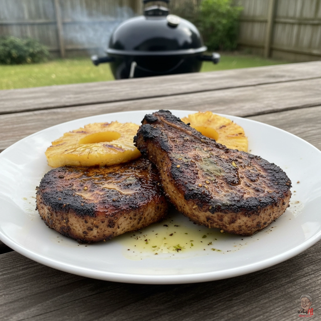Karibik Ananaskoteletts — Kohlegrill