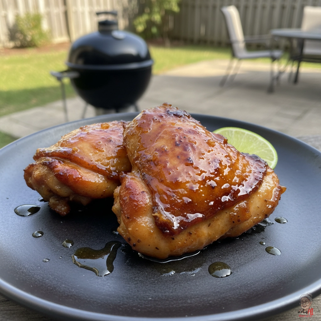 Karibische Rumschenkel — Kohlegrill