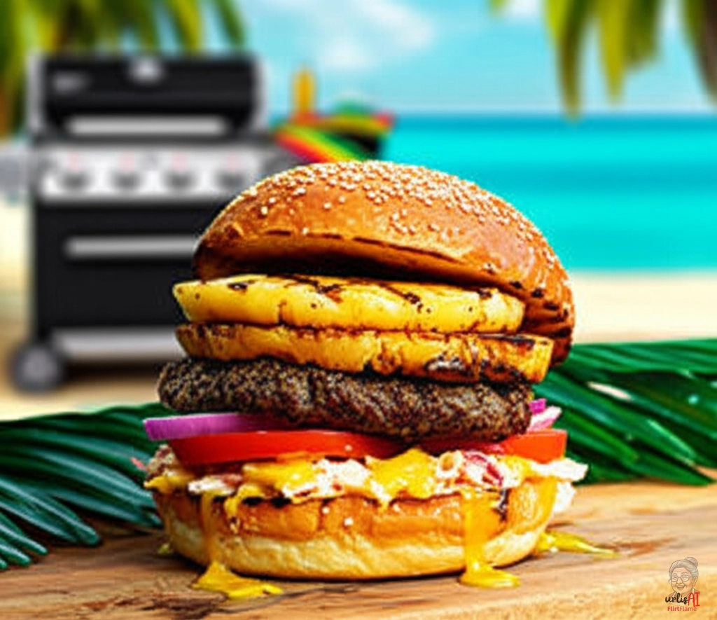 Kingston Jerk Burger — Gasgrill