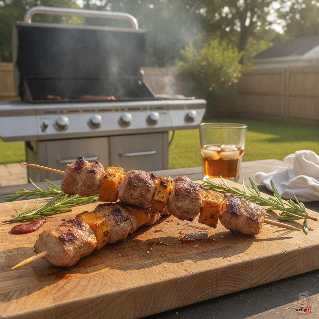 Klassischer Putenspieß — Gasgrill