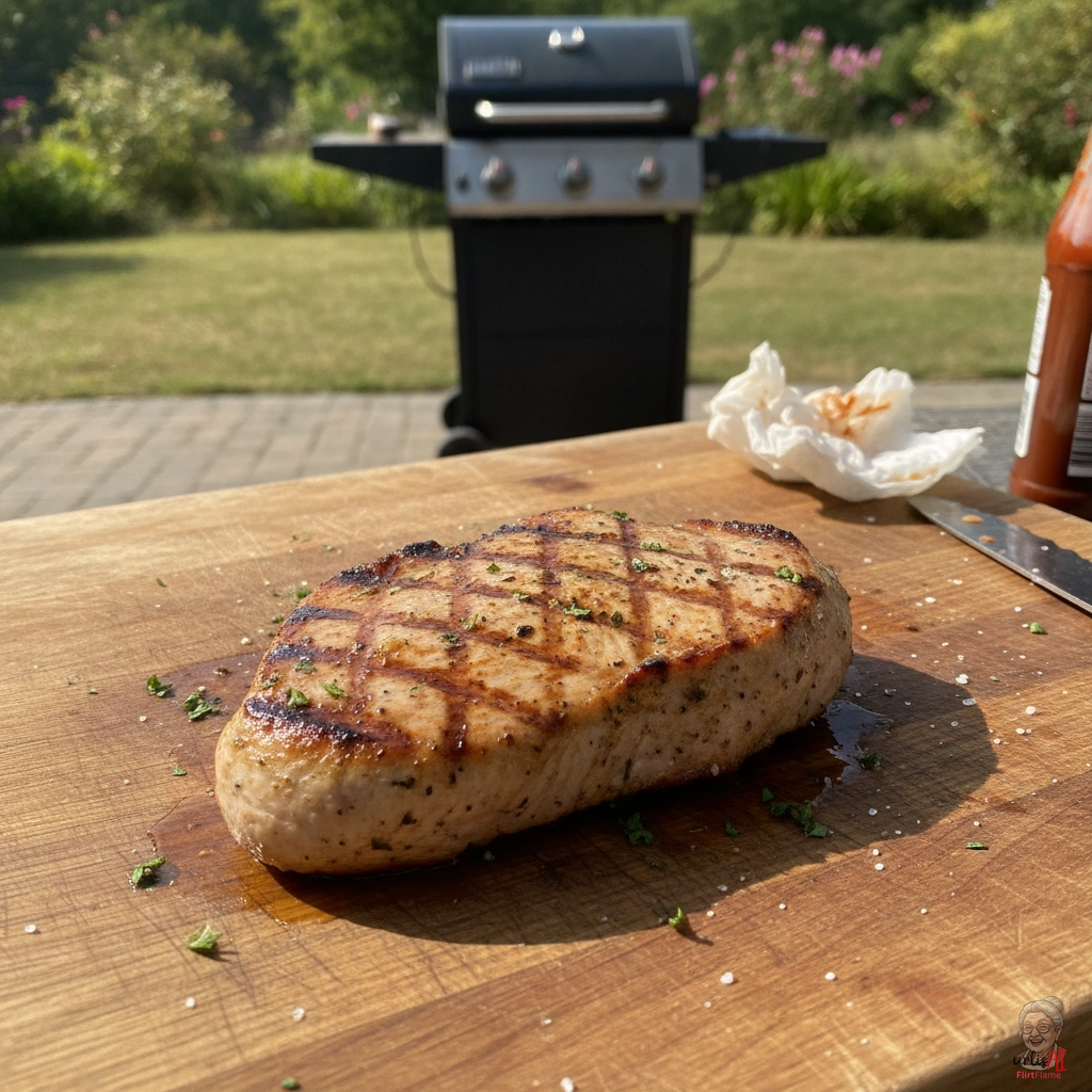 Klassisches Putensteak — Gasgrill
