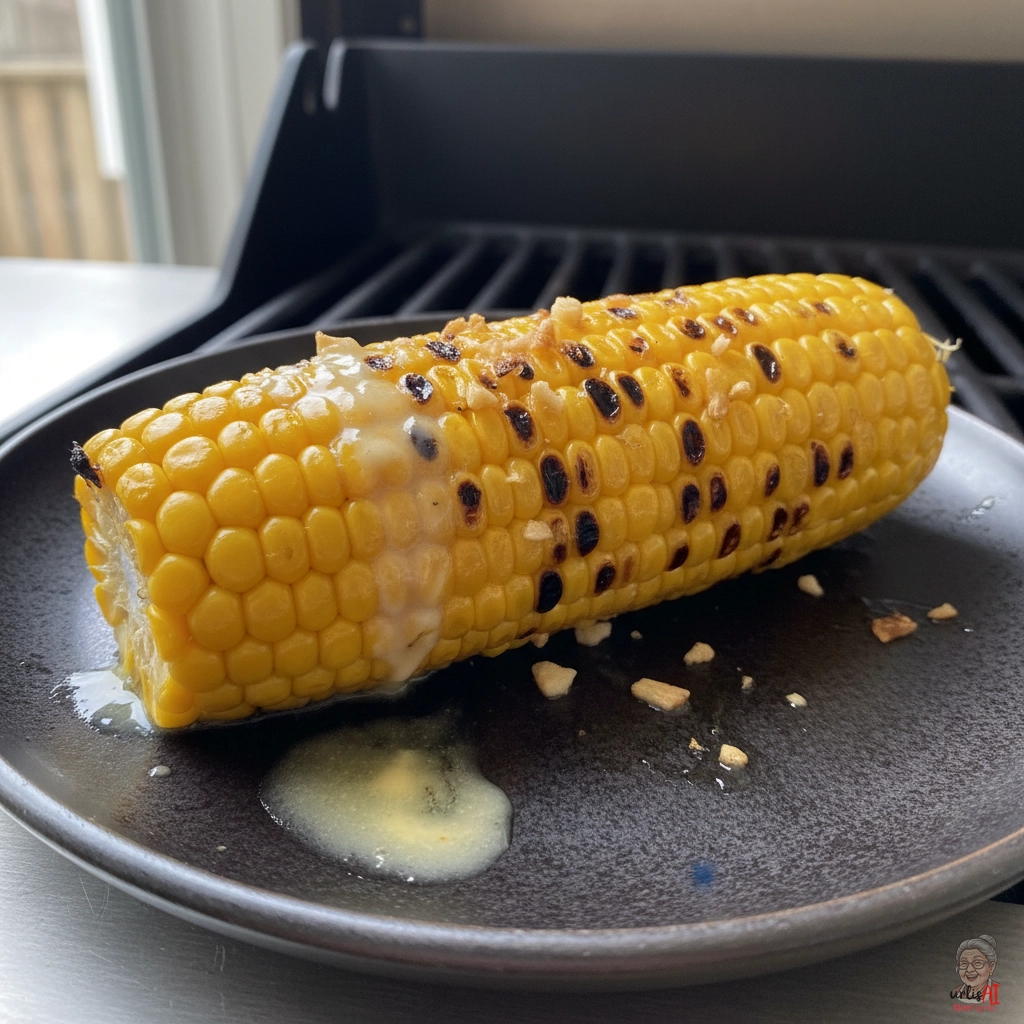 Knoblauch Maiskolben — Gasgrill