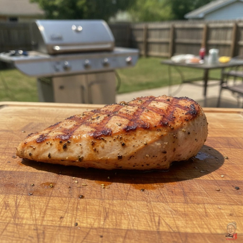 Knoblauch Putenbrust — Gasgrill