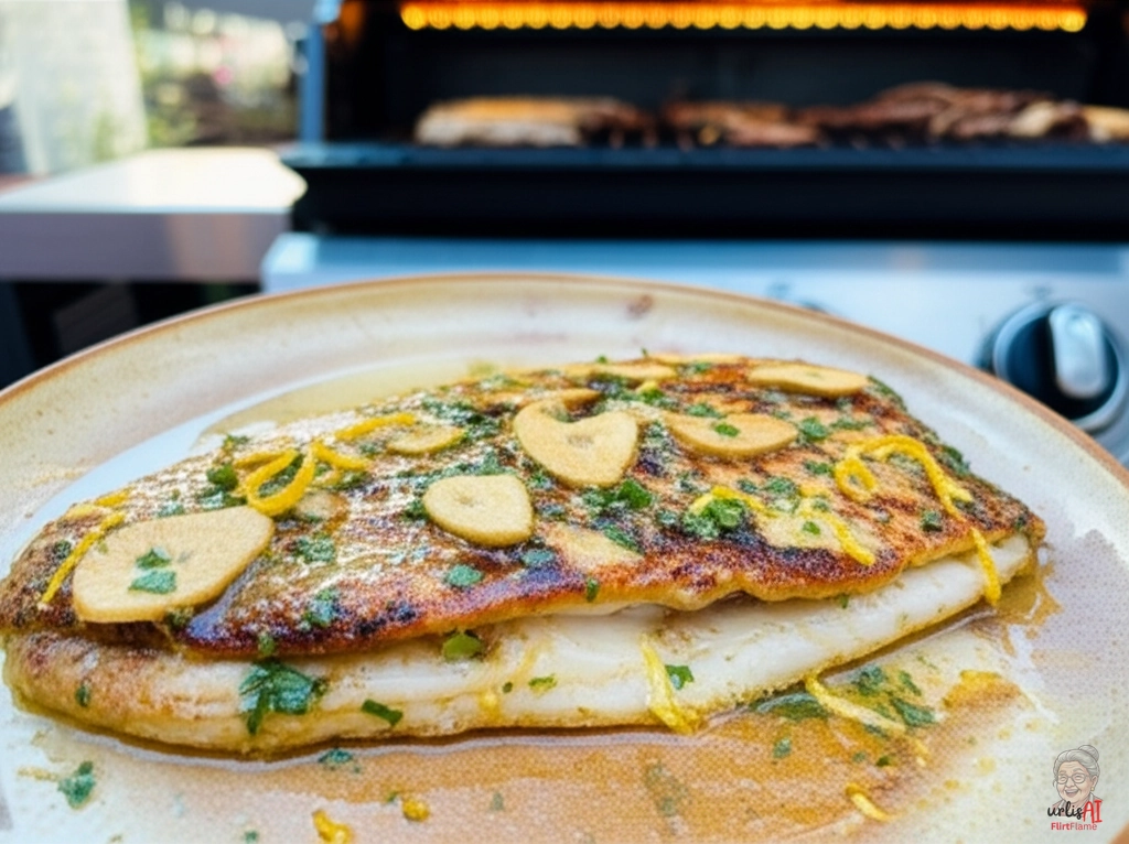 Knoblauchbutter Forelle — Gasgrill