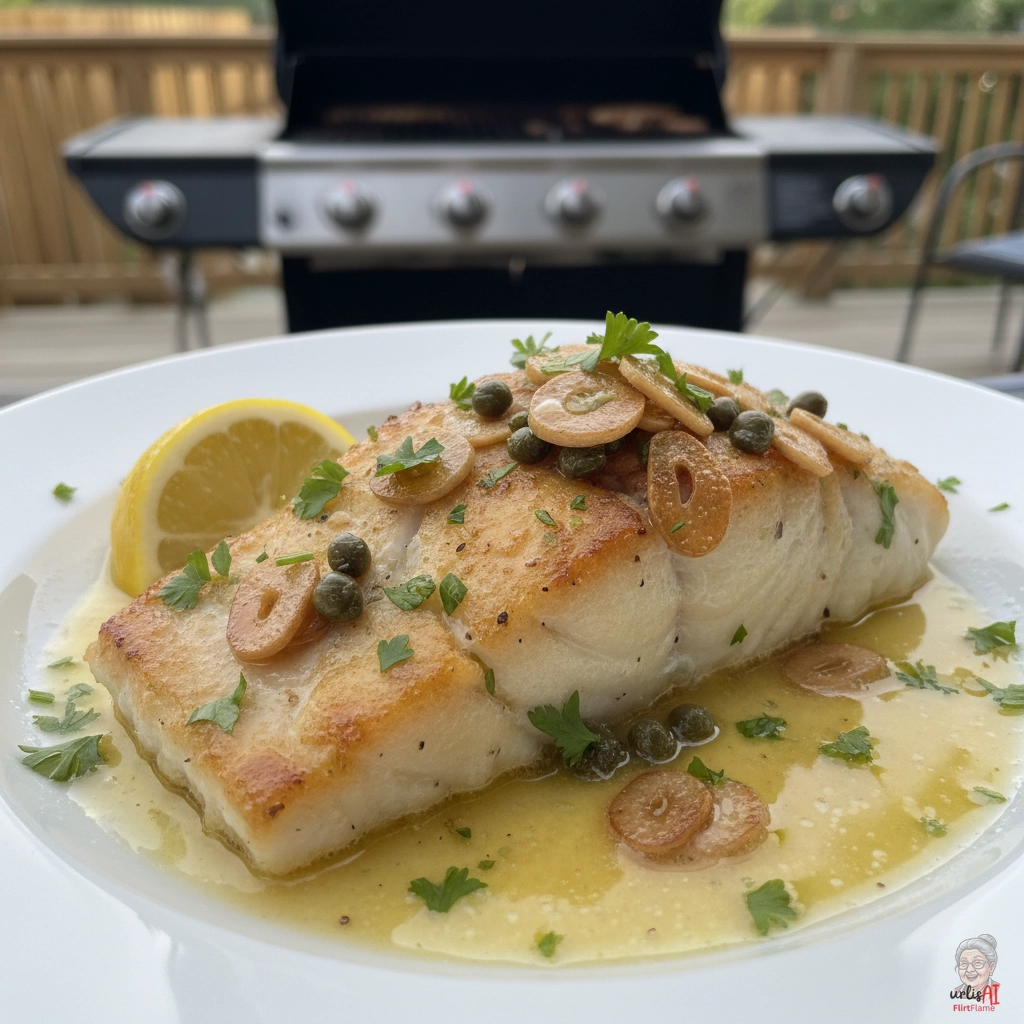 Knoblauchgold Kabeljau — Gasgrill