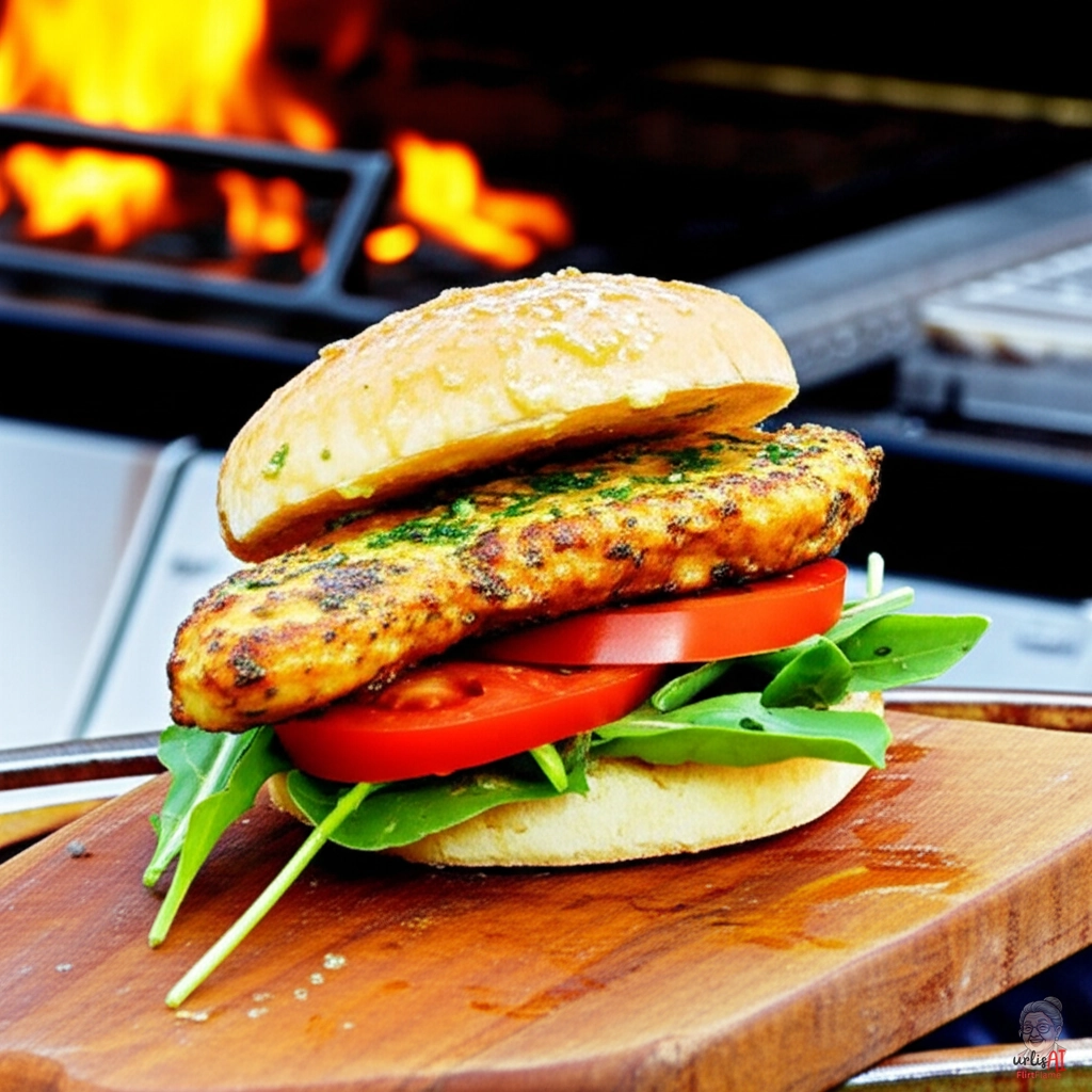 Knoblauchrausch Burger — Gasgrill
