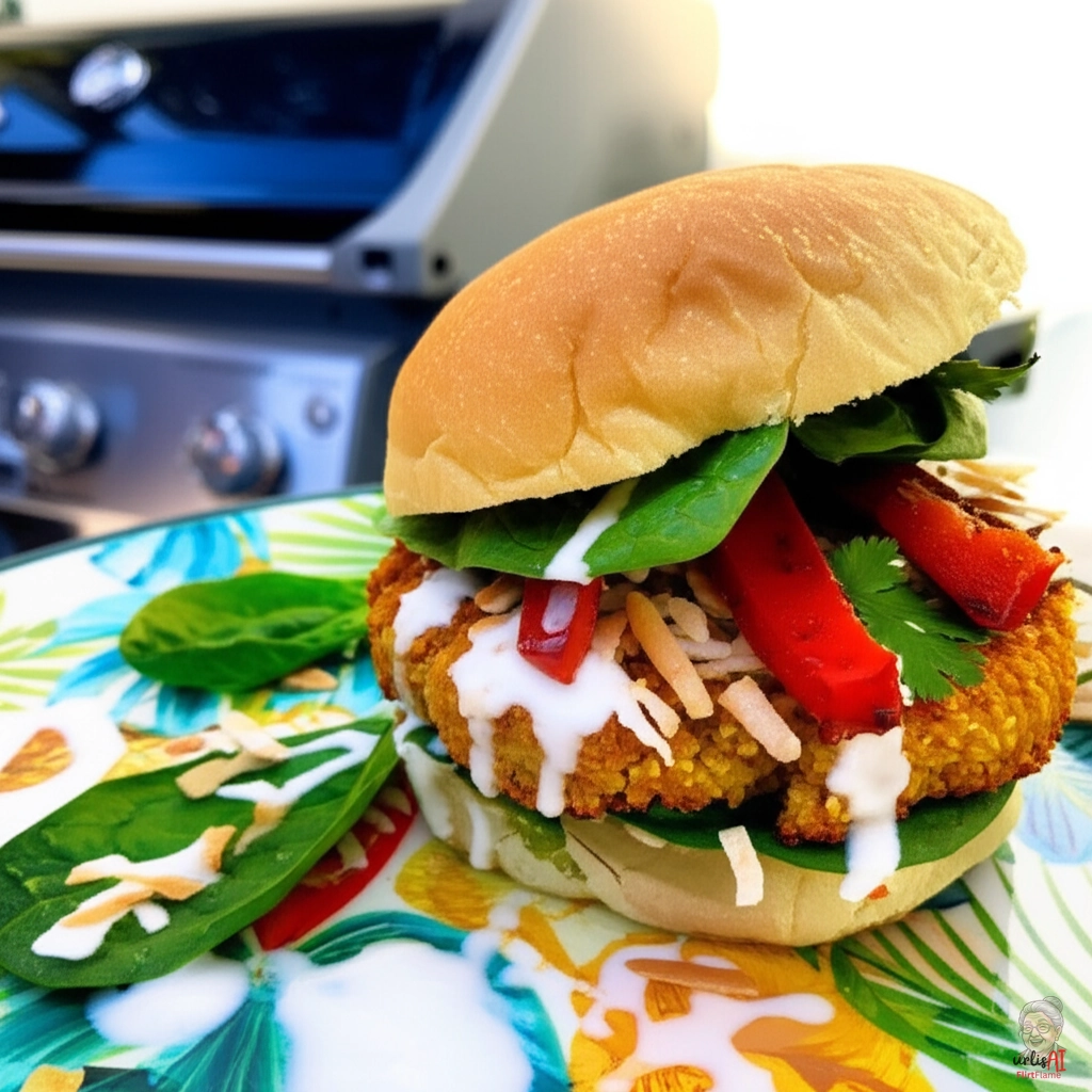 Kokos Curry Burger — Gasgrill