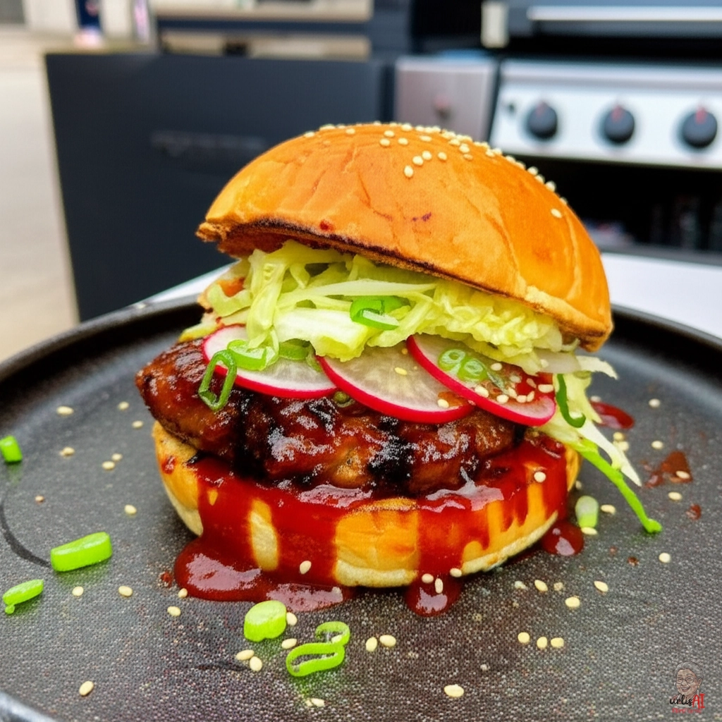 Korean BBQ Burger — Gasgrill