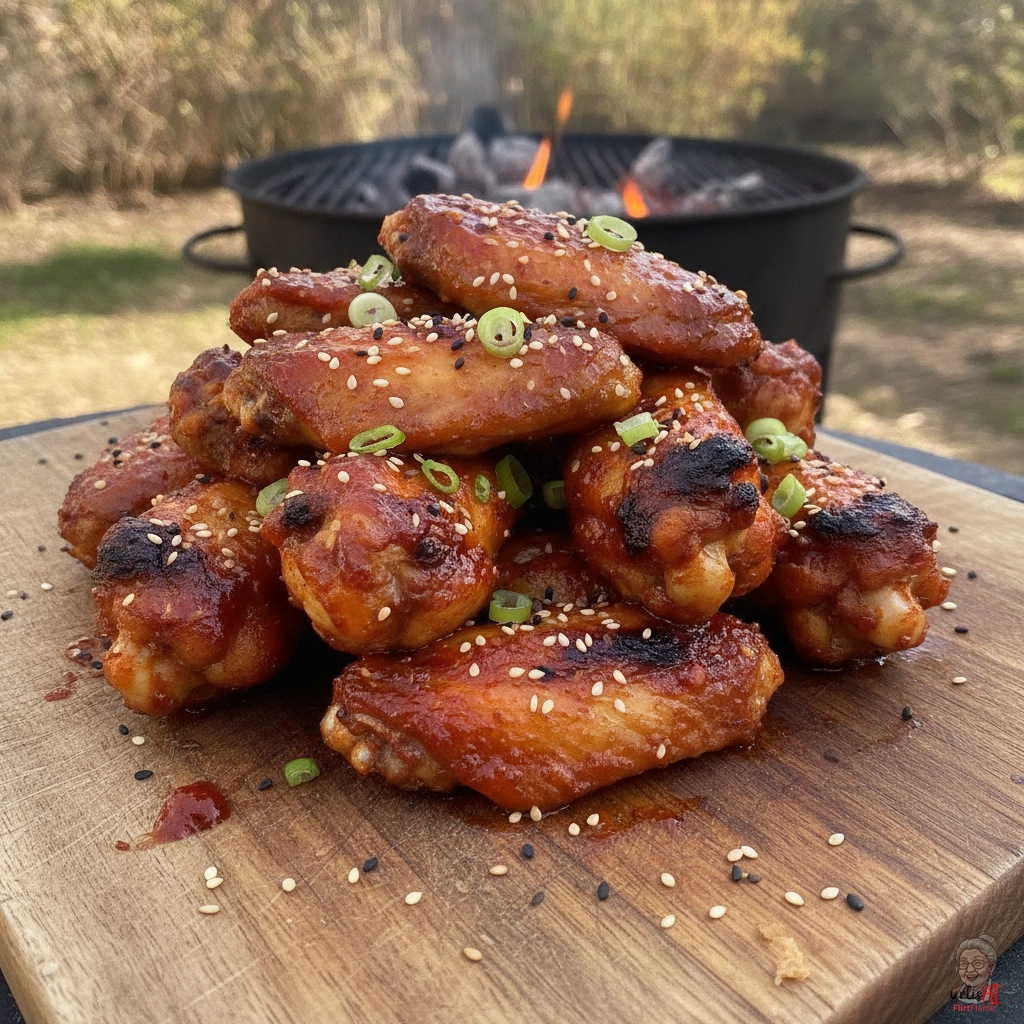 Korean Gochujang Wings — Kohlegrill