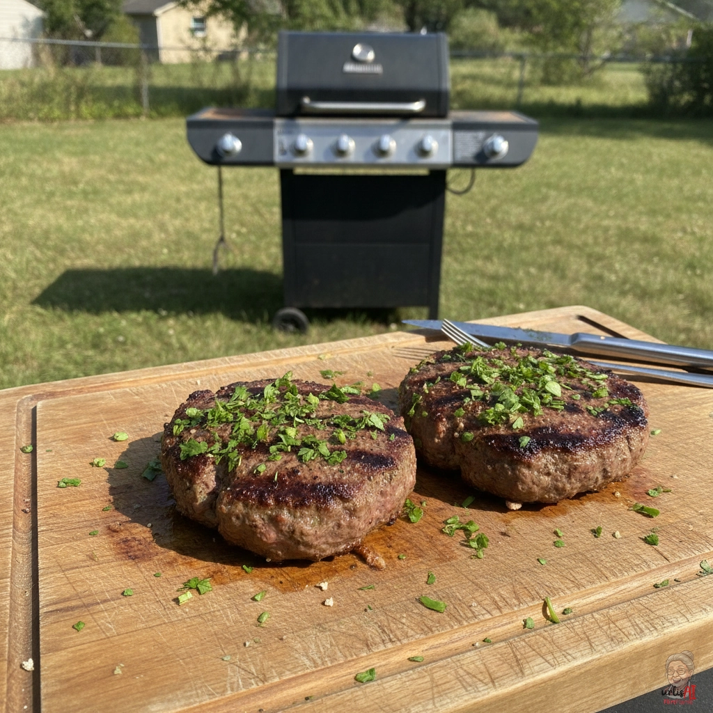 Kräuter Buletten — Gasgrill