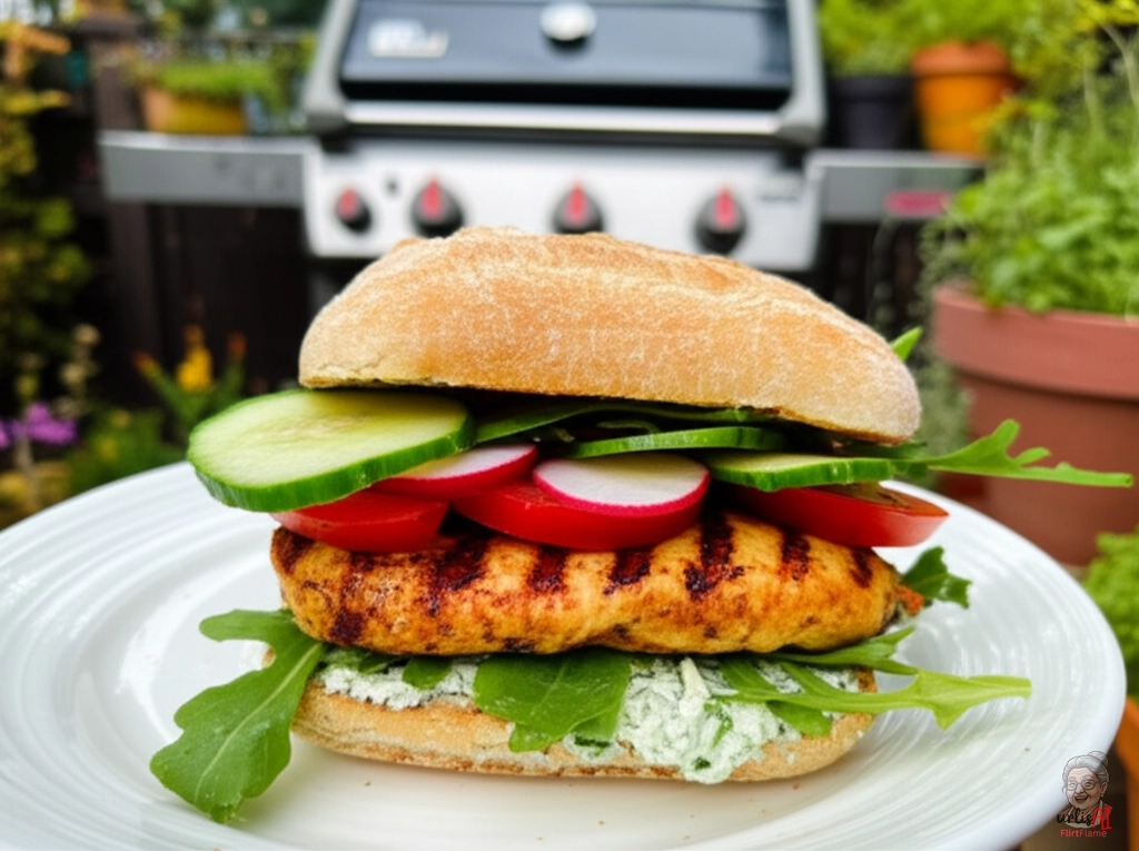 Kräutergarten Burger — Gasgrill