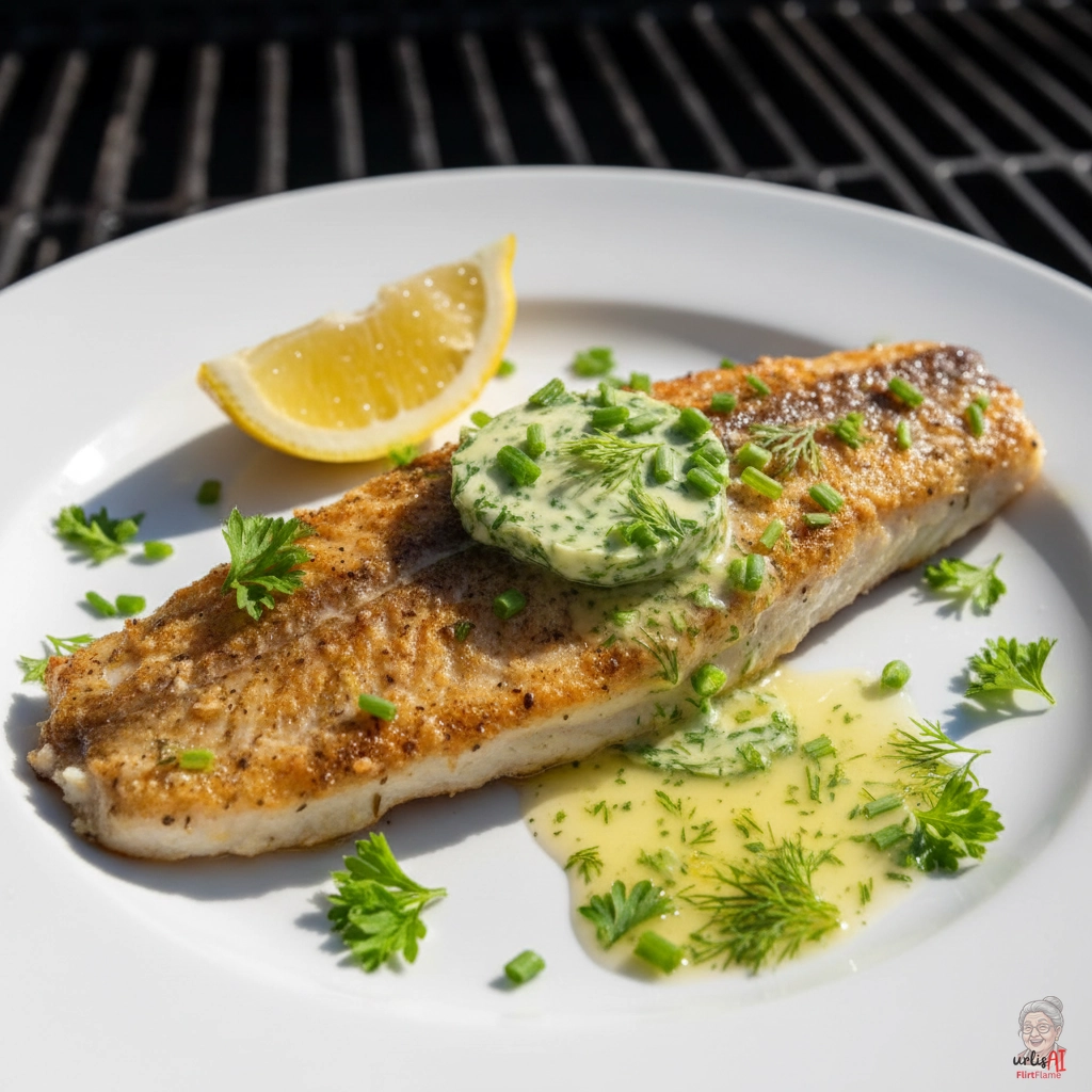 Kräutergarten Seelachs — Gasgrill
