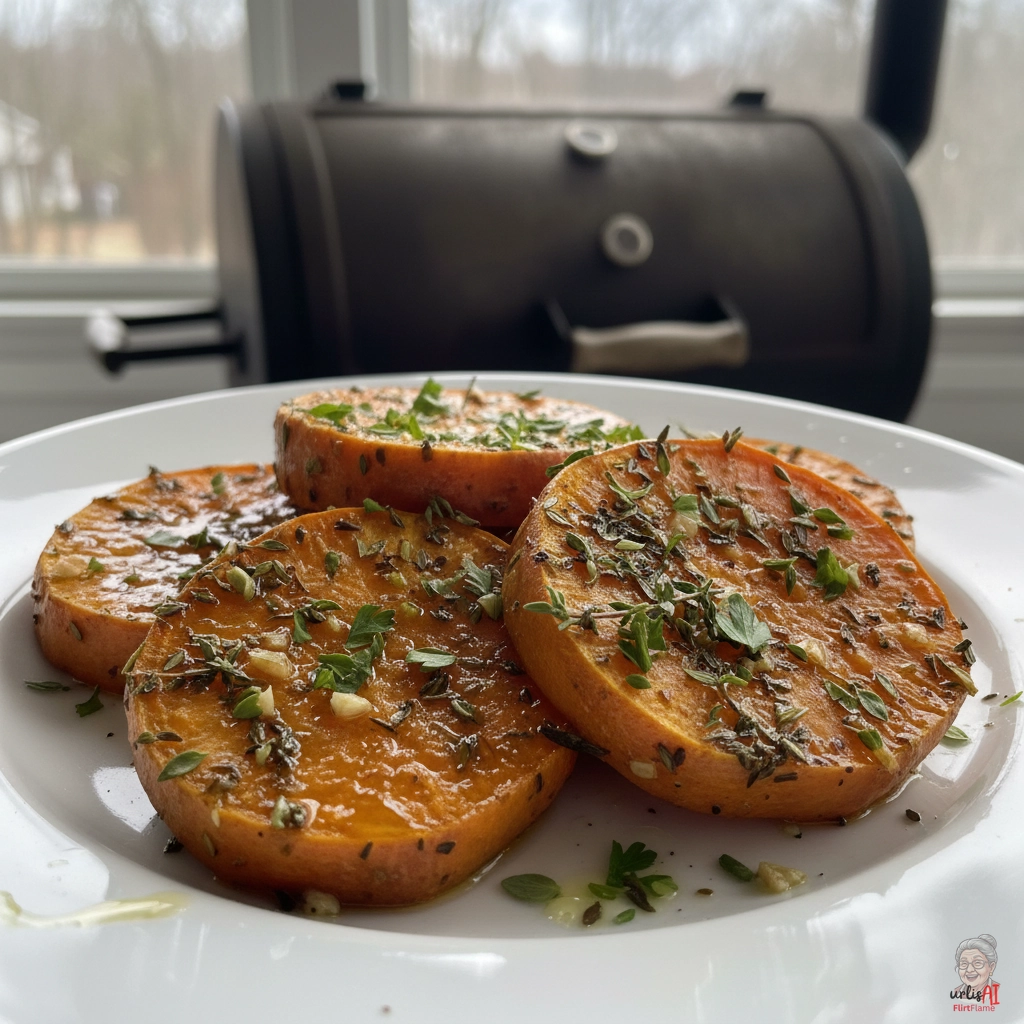 Kräutergarten Süßkartoffeln — Smoker