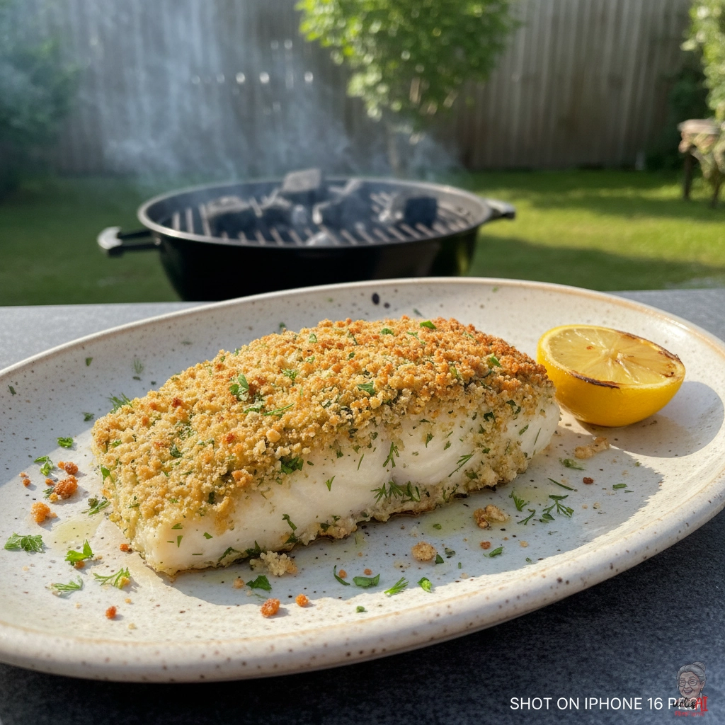 Kräuterkruste Atlantik — Kohlegrill