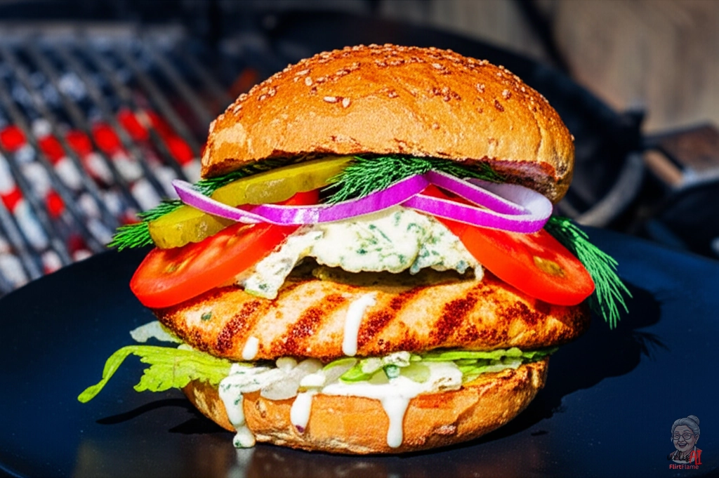 Krakow Fire Chicken Burger — Kohlegrill