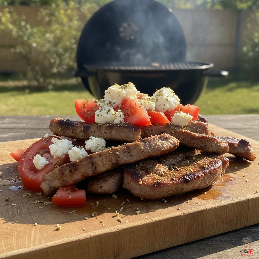 Kreta Gyrossteaks — Kohlegrill