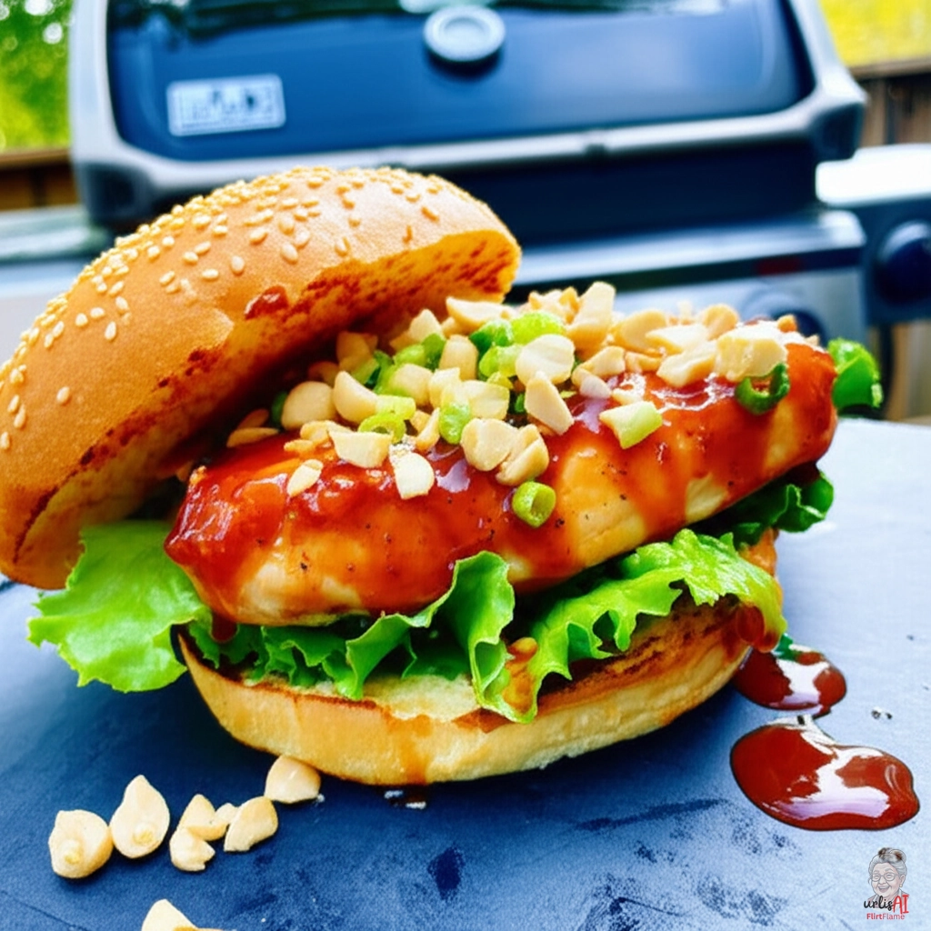 Kung Pao Burger — Gasgrill