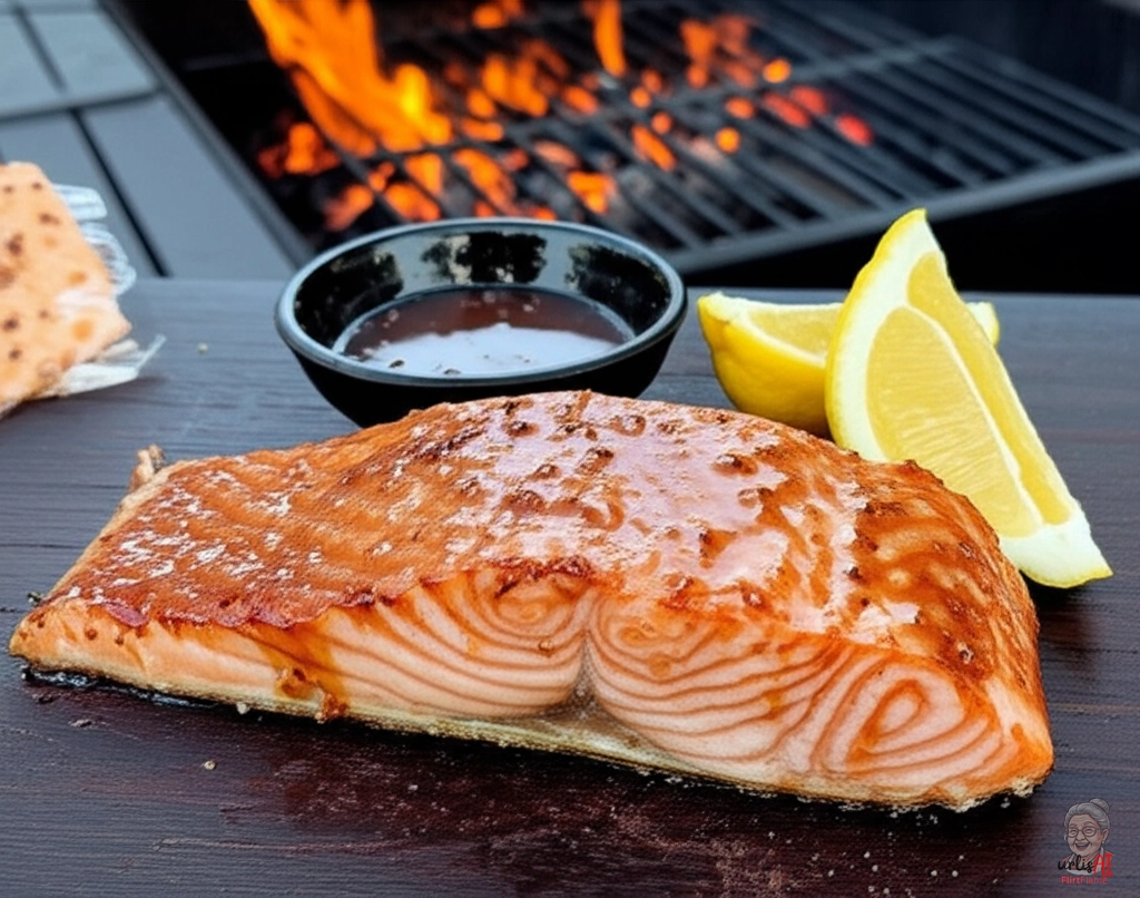 Lachs Ahorn Glaze — Kohlegrill