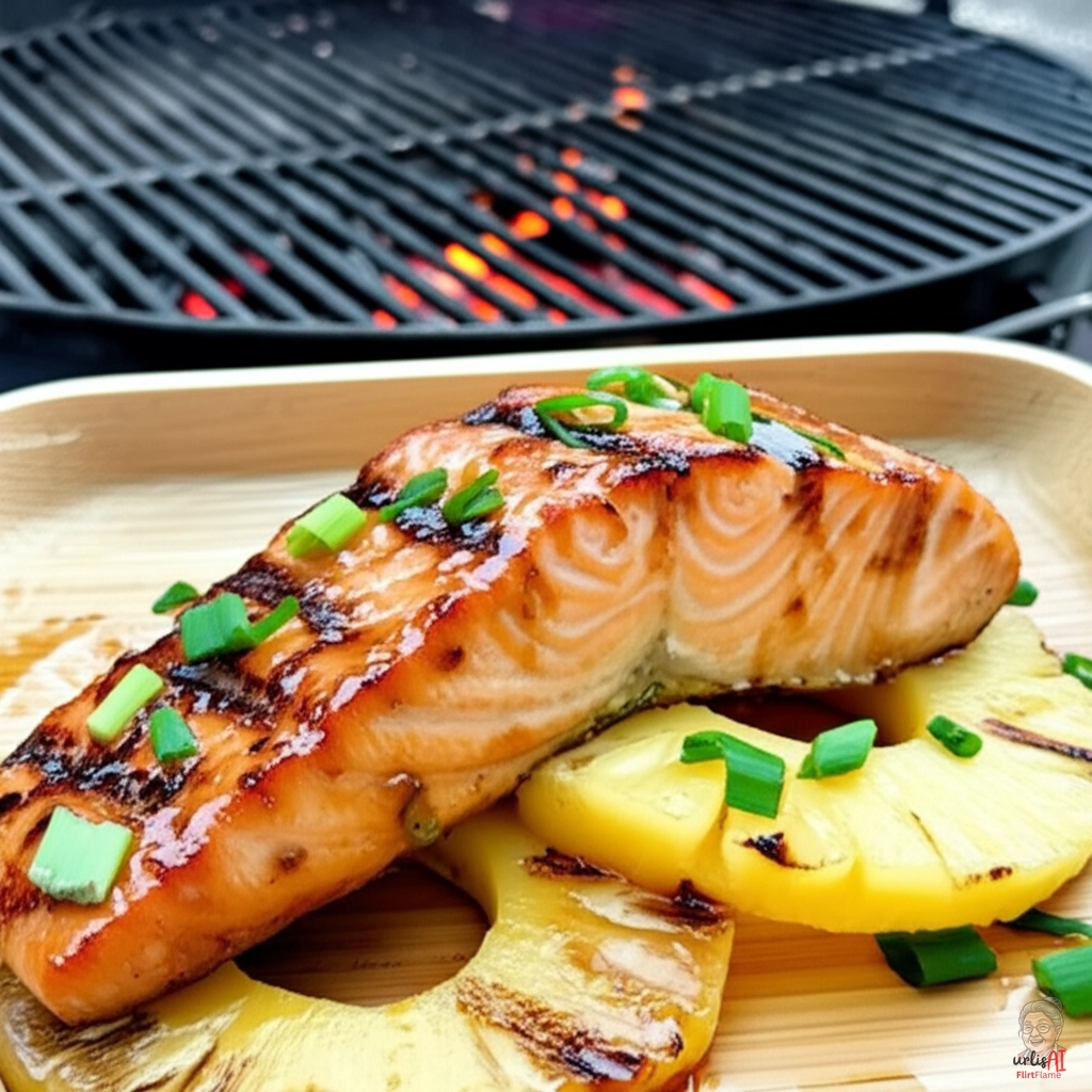 Lachs Hawaii — Kohlegrill