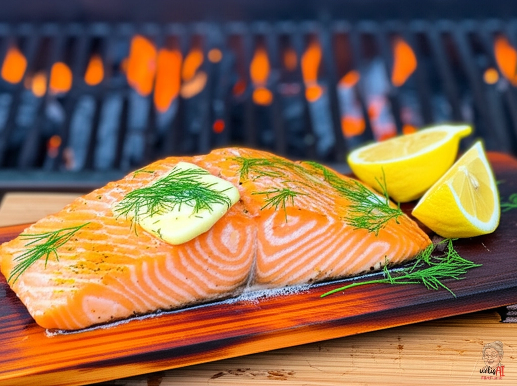 Lachs Planke — Kohlegrill