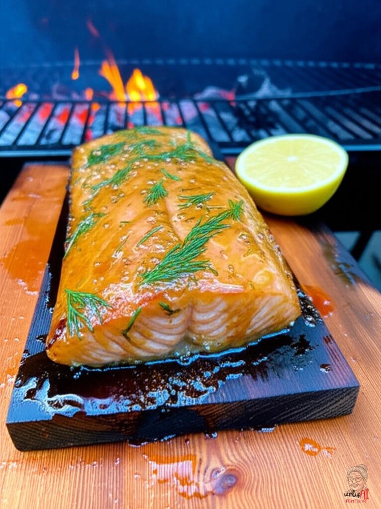 Lachs Planke — Kohlegrill