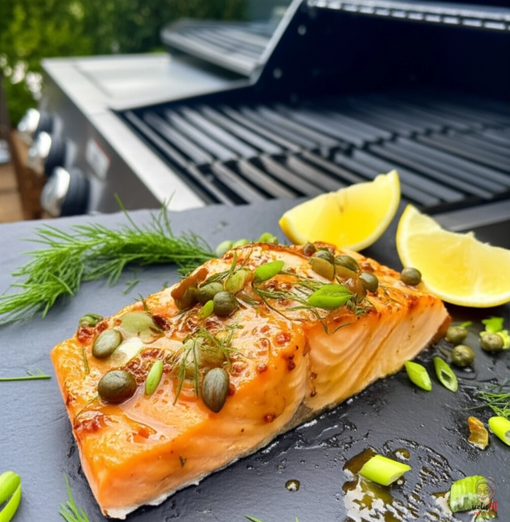 Lachs Sweet Mustard — Gasgrill