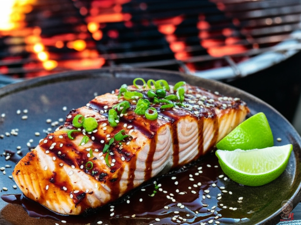 Lachs Tokyo Heat — Kohlegrill